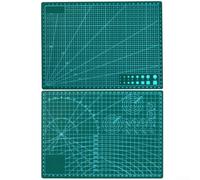 Crafting Essential Tapis de découpe double face flexible et facile à nettoyer avec échelle de mesure précise (A-4 vert)