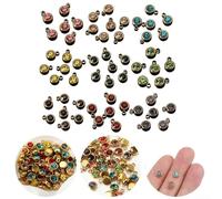 Crafting Made Easy Lot de 20 perles strass en acier inoxydable pour pendentifs en cristal Rouge