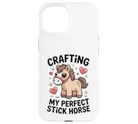 Crafting My Perfect Stick Horse, Un Joli Poney Crafter Coque pour iPhone 15