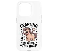 Crafting My Perfect Stick Horse, Un Joli Poney Crafter Coque pour iPhone 15 Pro
