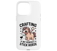 Crafting My Perfect Stick Horse, Un Joli Poney Crafter Coque pour iPhone 15 Pro Max
