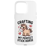 Crafting My Perfect Stick Horse, Un Joli Poney Crafter Coque pour iPhone 15 Pro Max