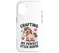 Crafting My Perfect Stick Horse, Un Joli Poney Crafter Coque pour iPhone 16