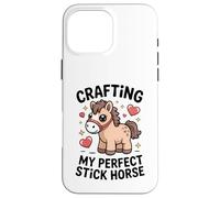 Crafting My Perfect Stick Horse, Un Joli Poney Crafter Coque pour iPhone 16 Pro Max