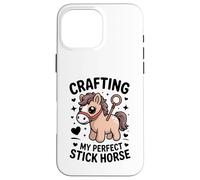 Crafting My Perfect Stick Horse, Un Joli Poney Crafter Coque pour iPhone 16 Pro Max