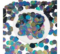 CRAFTMELODY 100G Paillettes Plates Rondes Paillettes Rondes en Vrac Assortiment de Couleurs Plastique PVC Irisé Appliques en Vrac