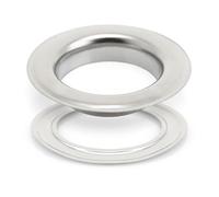 Craftmemore 2,5 cm trou 10 Ensembles œillets Oeillets avec rondelles pour cuir, bche, toile 1 Inch Argenté
