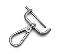 CRAFTMEMORE Lot de 2 mousquetons amovibles avec barre à vis VT493 - Sangle de sac de rechange (3,8 cm, bronze)