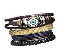 Craftopia Overseas Cadeau de jour d'amitié - Cadeau spécial de Saint-Valentin - Cadeau Diwali pour la famille et les amis - Bracelet vintage contre le mauvais œil pour homme - Bracelet d'amitié