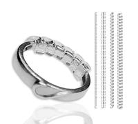 CrafTreat Lot de 12 ajusteurs de taille de bague en silicone transparent pour bagues lâches Unisexe et style traditionnel 2 mm à 5 mm 4 tailles 3 pièces chacune