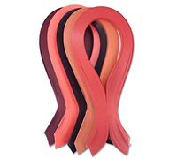 CrafTreat Lot de 500 Bandes de Papier pour Quilling - 3 mm - Longueur : 30 cm - pour décorer des Cartes, des Sacs Cadeaux, des Cadres Photo et du Scrapbooking - Rouge