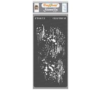 CrafTreat Pochoirs grunge réutilisables pour peinture sur bois - Peinture vieillie - 10,2 x 20,3 cm - Mini pochoirs de fond pour dessins de cartes - Pochoirs texturés