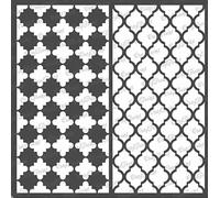 CrafTreat Pochoirs marocains réutilisables pour peinture sur bois et carrelage - Grille marocaine - 15,2 x 15,2 cm - Pochoirs d'art et d'artisanat pour la décoration de la maison