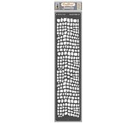 CrafTreat Pochoirs réutilisables en peau de serpent pour peindre sur les murs - Peau de serpent - 7,6 x 30,5 cm - Pochoirs d'art et d'artisanat pour bordures - Pochoir en peau d'animal