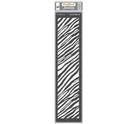 CrafTreat Pochoirs zèbre réutilisables pour peindre sur bois, murs et carrelage - Peau de zèbre - 7,6 x 30,5 cm - Pochoirs d'art et d'artisanat pour bordures - Pochoir à motif zèbre