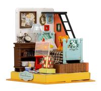 Crafts&Co® DIY Maison Miniature avec Meubles | Bricolage Maison de poupées Adulte | Kit Maison de poupées en Bois | Modèle Mini Maison en Bois avec lumière | 1:18 | Dream Bedroom