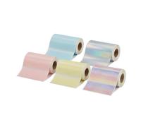 Crafts&Co® Recharges pour Mini Pocket Printer | 5 Rouleaux d’Étiquettes Autocollantes | Papier Sticker Thermique | Multicolore | Pour Imprimante Photo Portable | 3.5 Mètres | 5.6 x 3 cm