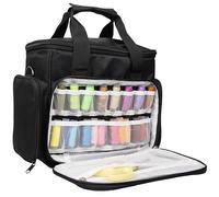 Crafts&Co® Sac de Transport pour Machine à Coudre - Robuste avec Poignées et Compartiments Pratiques - 30cm x 14cm x 28cm