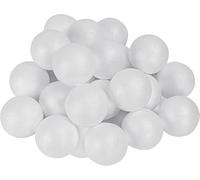 Crafts UK Lot de 10 boules de polystyrène solides en mousse pour loisirs créatifs, décorations, école d'enfants 40 mm 4 cm