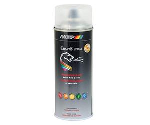 CRAFTS Vernis Motip acrylique transparent mat - Peinture universelle résistante aux intempéries avec protection UV - Boîte de 400 ml (vernis transparent mat)