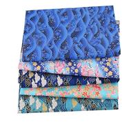 CraftsFabrics Lot de 5 coupons de tissu japonais (Col. 15)