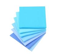 CraftsFabrics Lot de 7 coupons de tissu 100 % coton de couleur unie 40 x 50 cm de large, idéal pour les travaux manuels, le matelassage, la couture, la couture et la décoration de la maison