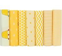 CraftsFabrics Lot de 7 coupons de tissu 100% coton imprimé (40,6 x 50,8 cm) pour le quilting, le scrapbooking, les loisirs créatifs, le bricolage et le collage