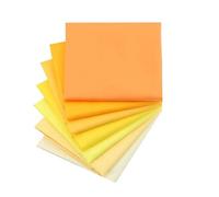 CraftsFabrics Lot de 7 coupons de tissu prédécoupés 100% coton sergé de couleur unie pour couture, matelassage, scrapbooking, patchwork, vêtements pour bébé - Jaune - 40,6 x 50,8 cm