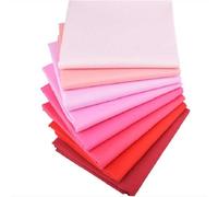 CraftsFabrics Lot de 8 coupons de tissu en coton prédécoupés pour patchwork et couture Couleur 40 x 50 cm