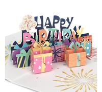 CraftWerk 3D Pop-Up Card Happy Birthday Carte de bon d'anniversaire avec enveloppe Carte d'anniversaire amusante avec effet surprise