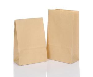 CraftWerk Lot de 100 petits sacs cadeaux en papier kraft - Idéal comme sac à remplir soi-même pour les anniversaires d'enfants et les calendriers de l'Avent DIY - 16 x 9 x 5 cm