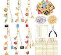 CraftyDream Lot de 558 porte-clés de reconnaissance pour enseignants, cadeaux à faire soi-même, perles de reconnaissance des enseignants, accessoires de reconnaissance des enseignants, kit de