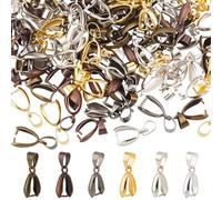 CRAFTYMELODY 180 fermoir à Pince en Laiton 6 couleurs pour Perles Clip en Métal Boucle Pendentif Connecteur Accessoires