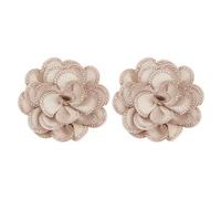 CRAFTYMELODY 2 pince à Chaussures en Forme de Fleur de Camélia Dorée pour Chaussures de Mariage avec Clips en Alliage de Fer Boucle Amovible