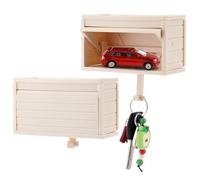 CRAFTYMELODY 2 porte Clés Mural PeachPuff pour Garage Voiture avec Ouverture de Porte Ouvre Porte en Plastique Organiseur de Clés Support Mural pour Clés