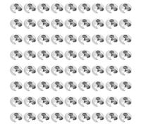 CRAFTYMELODY 300 pièce de 5mm de Diamètre Cache Nœuds pour Perles à Écraser en Laiton Platine Métal Demi Rond Ouvert Petites Perles