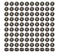 CRAFTYMELODY 300 pièce de Perles D'Espacement Tibétaines de 7.5mm Perles D'Espacement Rondes Plates en Alliage Bronzeque Perle Ronde en Vrac avec Grand Trou pour la Fabrication
