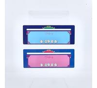 CRAFTYMELODY 4 Jeu de Cartes Portables Mahjong avec Repères de Lignes 2025 Cartes avec Lecteur de Lignes à Fente 4 Couleurs Outil Stratégique de (10) cm pour Débutants Cadeau d'anniversaire