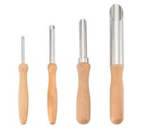CRAFTYMELODY 4 perforatrice Circulaire en Acier Inoxydable pour Paille 4 styles pour Couvercles en Plastique avec Manche en Bois