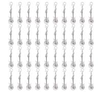 CRAFTYMELODY 40 pendentif en Alliage en Forme de Guitare à Clipser avec Fermoir Mousqueton Idéal pour la Création de Bijoux et Autres Loisirs Créatifs.