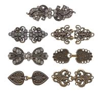 CRAFTYMELODY 7 pince à Pull 7 fermoirs à Châle de Style Vintage Bronzeque pour Robe Chemise Broche Pince Arrière pour Cardigans Vêtements