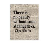 CRAFTYMELODY Citation D'Edgar Allan Poe Affiche Murale Style Dictionnaire Vintage Rétro Décoration Murale Street Art 11x13.8(5) cm ((1) Pouce) sans Cadre
