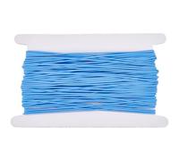 CRAFTYMELODY Cordon élastique de 35 m - 2 mm - Perles bleues - Cordon élastique extensible pour la fabrication de bijoux, bracelets d'amitié, colliers, artisanat