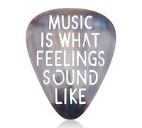 CRAFTYMELODY Décoration Murale en Fer avec Médiator de Guitare Décoration Murale Triangulaire pour Salon Chambre à Coucher Studio de Musique 300x245x1.5mm