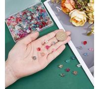 CRAFTYMELODY Perles en Verre Électrolytique de 220 couleurs 11mm Mini Perles Transparentes en Forme de Trompette pour la Fabrication de Bijoux
