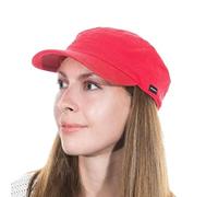 CRAGGI BAGS AND ACCESSORIES Craggi Newsboy Cap-Red Washed Denim Casquette Newsie, Rouge, Taille Unique Femme