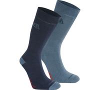 Craghoppers - Chaussettes anti-insectes pour homme/femme unisexe(pack de 2) CG2111 (35,5 EU - 38 EU) (Bleu marine/Pierre bleue)