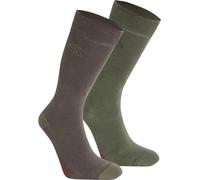 Craghoppers - Chaussettes anti-insectes pour homme/femme unisexe(pack de 2) CG2111 (43 EU - 47 EU) (Vert/couleur olive sauvage)