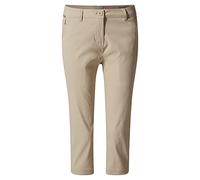 Craghoppers Femme Kiwi Pro Crop Shorts De Randonnée, Desert Sand, 38 EU