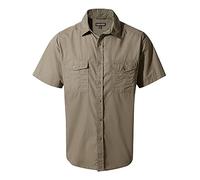 Craghoppers Kiwi Short Sleeve Shirt Beige 3XL Homme